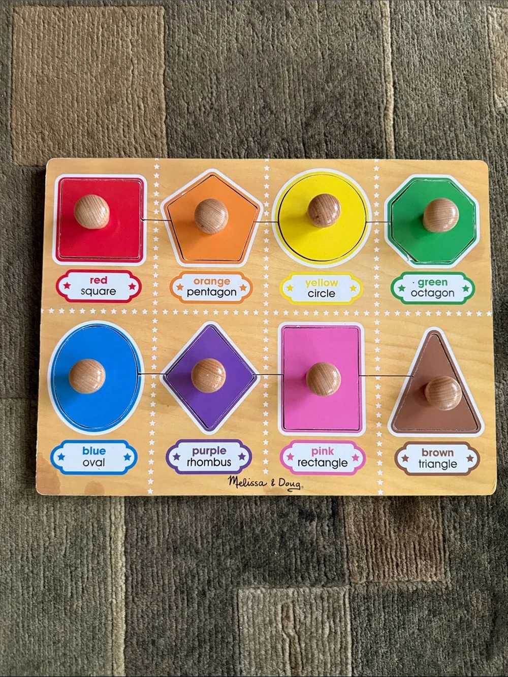 Melissa and Doug  . TWO educational learning wooden boards for kids.